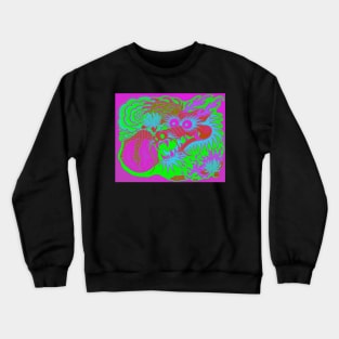 Neon Dragon With 4 Elements Variant 20 Crewneck Sweatshirt